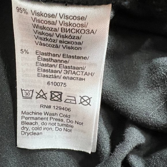 📌bpc Selection Classic Black and White Bat Wings Viscose Midi Dress - Picture 12 of 15